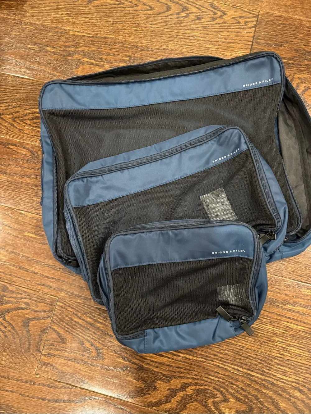 Briggs & Riley Navy Check-In Compression Packing Cube Set - 3 Piece - Picture 3 of 4